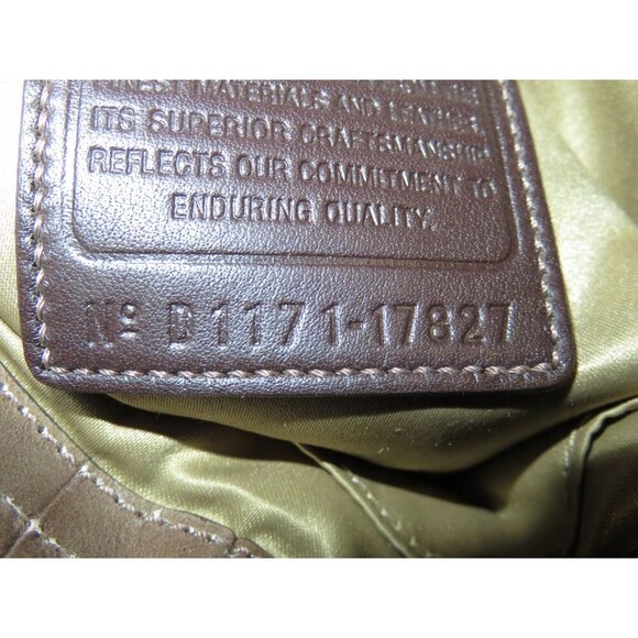 Coach 2011 Chelsea Brown Croc Embossed Leather crossbody satchel large hangtags - Picture 6 of 14